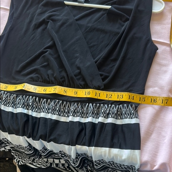 AB Studio Black and White Maxi Dress - Picture 6 of 9